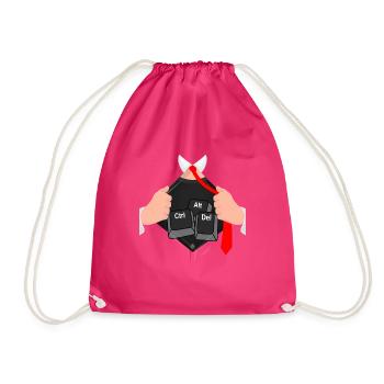 Ctrl alt del hack ordinateur informaticien - Sac de sport léger - fuchsia - Devant