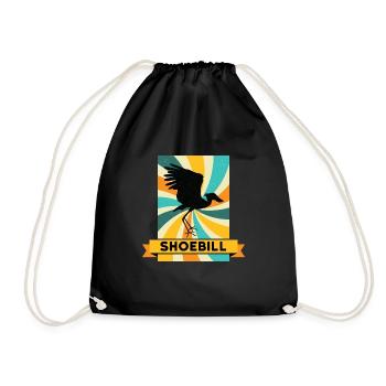 Bec-de-sabot ornitologue - Sac de sport léger - noir - Devant