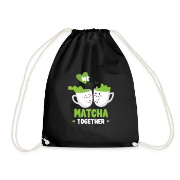 We Matcha Together Love Japan - Drawstring Bag - black - Front