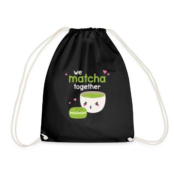 We Matcha Together Love Japan - Drawstring Bag - black - Front