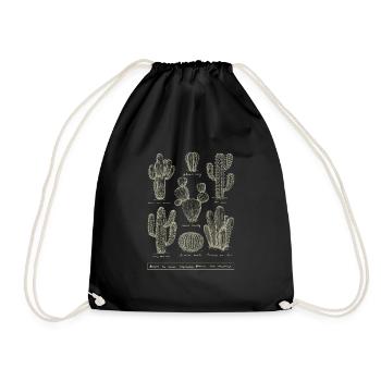 Cactus species cactus plant - Drawstring Bag - black - Front