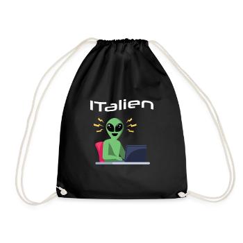 ITalien Alien Informatiker Hacker Coder - Sac de sport léger - noir - Devant