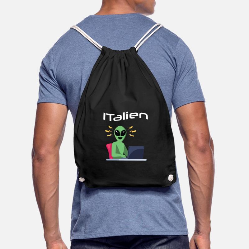ITalien Alien Informatiker Hacker Coder Turnbeutel