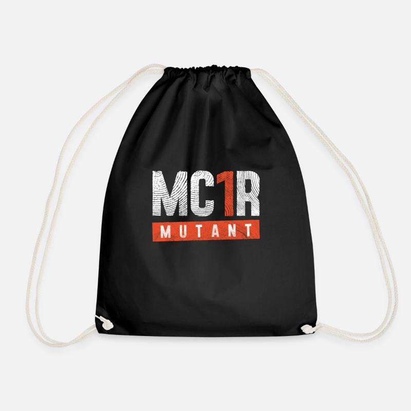 MC1R Mutant Rothaarig Rote Haare - Turnbeutel - Schwarz