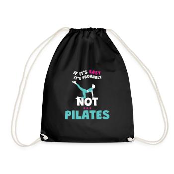 Si c’est facile, ce n’est probablement pas du Pilates - Sac de sport léger - noir - Devant