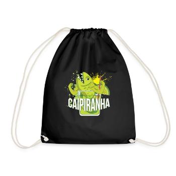 Caipiranha Cocktail Alcohol Party - Drawstring Bag - black - Front