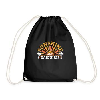 Sunshine And Daiquiri Cocktail Alcool - Sac de sport léger - noir - Devant