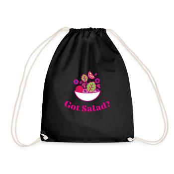 Mangez Salad Salat Vegan Veganer - Sac de sport léger - noir - Devant
