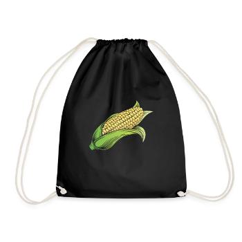 Corn on the cob corn - Drawstring Bag - black - Front