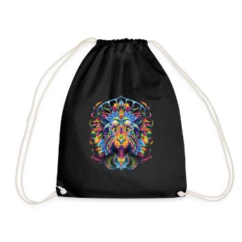 Œuvre d’art Lion Festival EDM Art - Sac de sport léger - noir - Devant