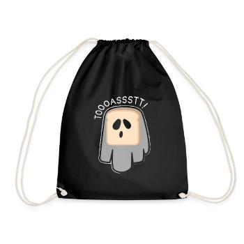Toooasstt Ghost Toast Ghost Halloween - Drawstring Bag - black - Front