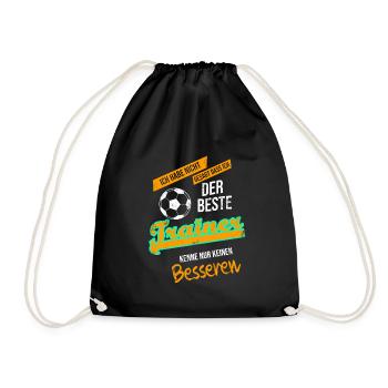 Dictons du meilleur entraîneur de football - Sac de sport léger - noir - Devant