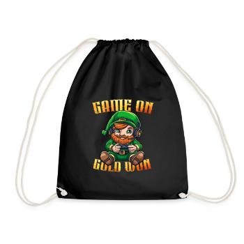 Mignon joueur de lutin - Sac de sport léger - noir - Devant