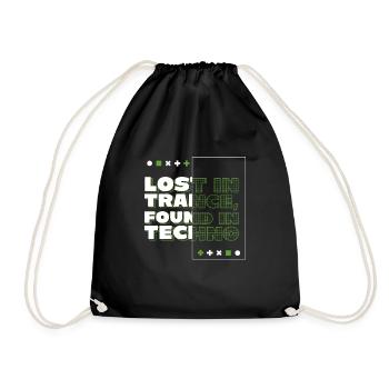 Lost In Trance EDM Festival Music - Drawstring Bag - black - Front
