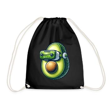 Avocado VR Gamer Virtual Reality - Drawstring Bag - black - Front