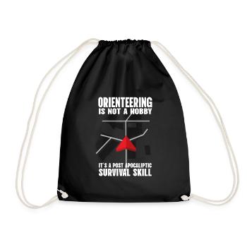 Orienteering Not A Hobby Orientation - Drawstring Bag - black - Front