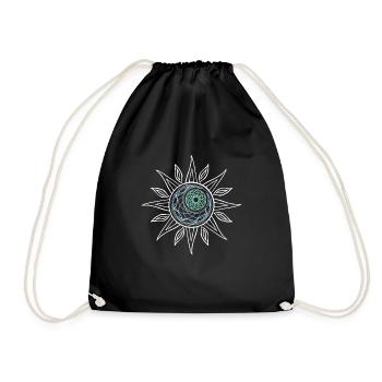 Univers spirituel du soleil et de la lune - Sac de sport léger - noir - Devant