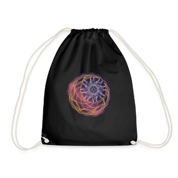 Univers Soleil et Lune - Sac de sport léger - noir - Devant