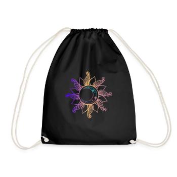 Lune dans l’univers spirituel du soleil - Sac de sport léger - noir - Devant