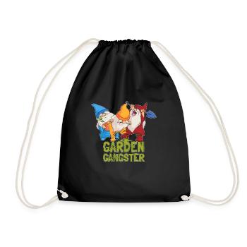 Jardinier Gnome Gnome Garden Gangster - Sac de sport léger - noir - Devant