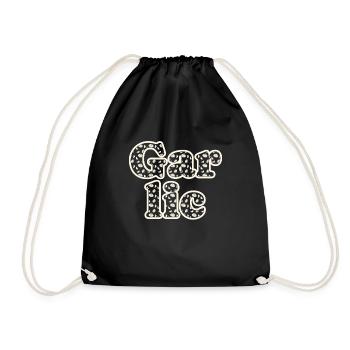 Légumes à l’ail - Sac de sport léger - noir - Devant