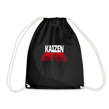 Kaizen, Japonais, Japon, Motivation - Sac de sport léger - noir - Devant