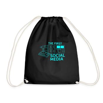First Social Media Funkliebhaber Amateur - Drawstring Bag - black - Front