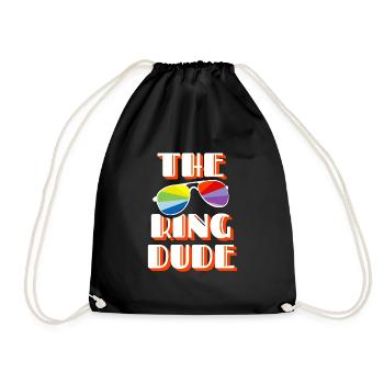 L’anneau Dude porteur d’anneau mariage mariage - Sac de sport léger - noir - Devant