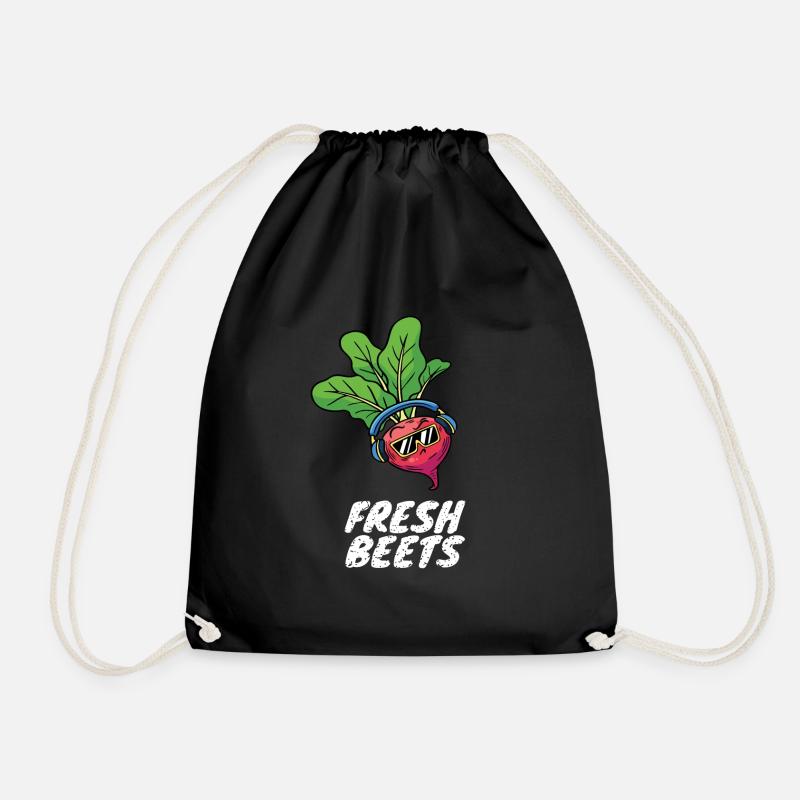 Fresh Beets Techno Festival EDM Musik DJ - Turnbeutel - Schwarz