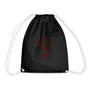 Vintage Beetroot Retro Beetroot - Drawstring Bag - black - Front