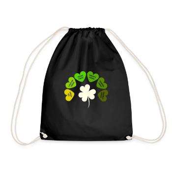 Trèfle de la Saint-Patrick - Sac de sport léger - noir - Devant
