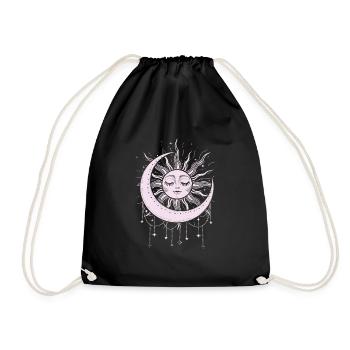 Soleil et Lune Univers Ésotérique - Sac de sport léger - noir - Devant