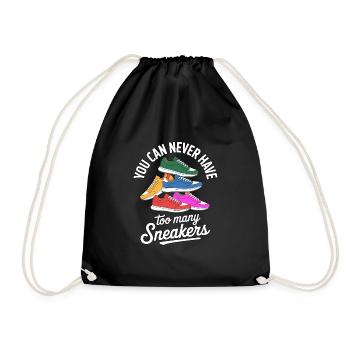 To Many Sneakers Sneaker Turnschuhe - Drawstring Bag - black - Front