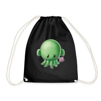 Cthulhu - Cute And Rude - Drawstring Bag - black - Front