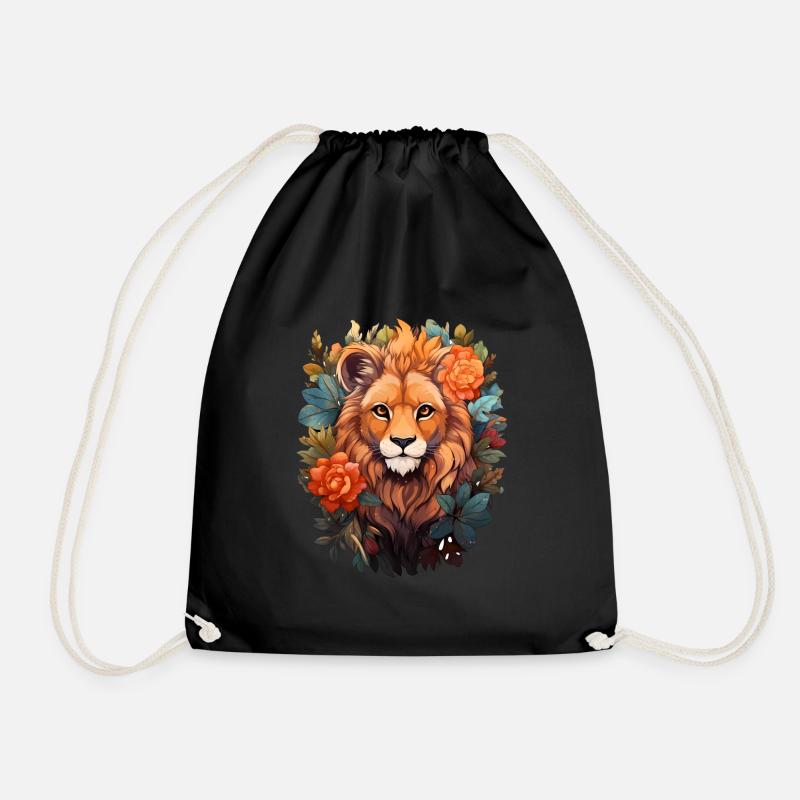 Lion - Sac de sport léger - noir