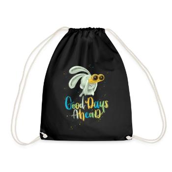 Good days ahead! - Drawstring Bag - black - Front