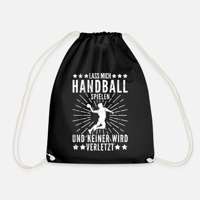 Handball | Handballer | Spruch | Geschenk - Turnbeutel - Schwarz