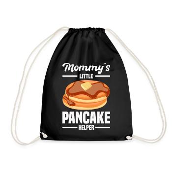 Pfannkuchen - Turnbeutel - Schwarz - Vorne