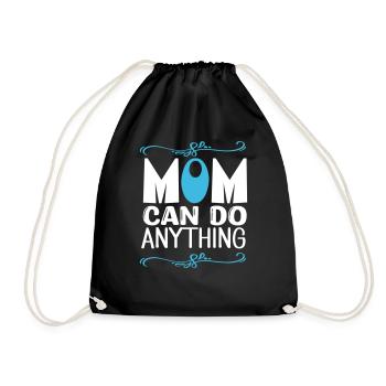 Maman peut tout faire - Sac de sport léger - noir - Devant