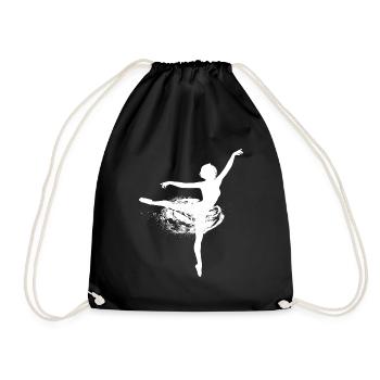 Ballet dancer - Drawstring Bag - black - Front