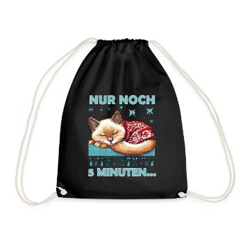 Ugly Christmas Katze Spruch - Turnbeutel - Schwarz - Vorne