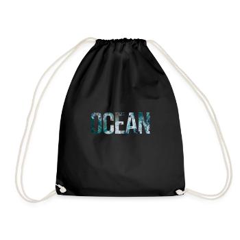 ocean - Drawstring Bag - black - Front