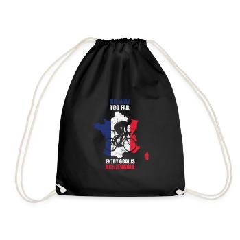 Vélo de route cyclisme France - Sac de sport léger - noir - Devant