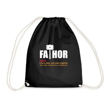 Père - Sac de sport léger - noir - Devant