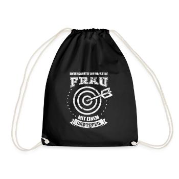 Cadeau femmes fléchettes - Sac de sport léger - noir - Devant