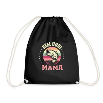Pêcheur Pêcheur Pêcheur Maman - Sac de sport léger - noir - Devant