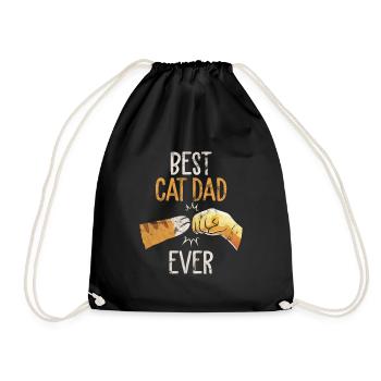Cats Cat best Friends - Drawstring Bag - black - Front