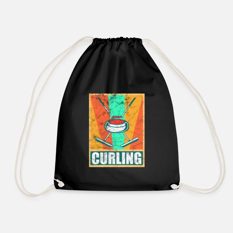 Cadeau curling curling - Sac de sport léger - noir