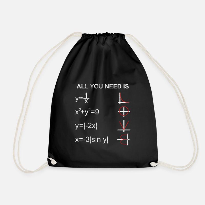 Mathematik Berechnung - Turnbeutel - Schwarz