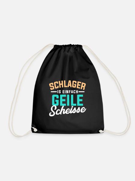 Schlager - Turnbeutel - Schwarz